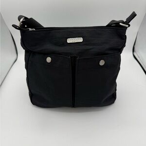 Baggallini Black Nylon Crossbody Travel Bag